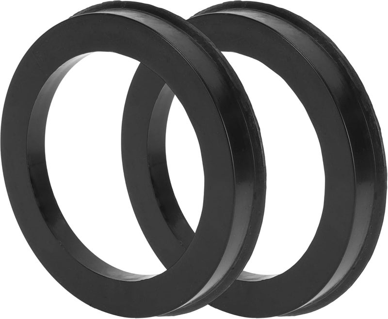 TUCKBOLD Car Wheel Hub Centric Rings Durable Wheels Center Shaft Shock Absorbing Hubrings Black 2 Pcs OD 75.1mm to ID 57.1mm Polycarbonate - Image 1